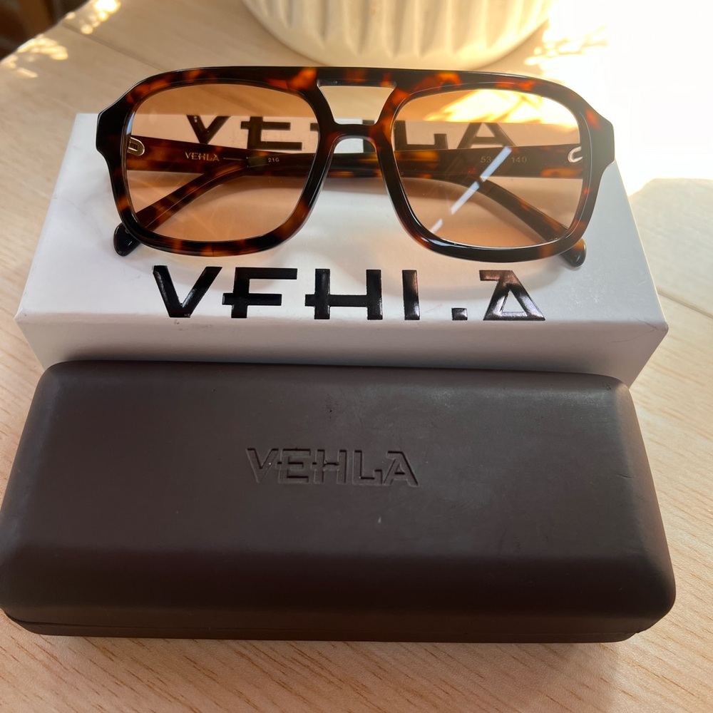 VEHLA Dixie - Choc tort/cinnamon aviator sunglasses